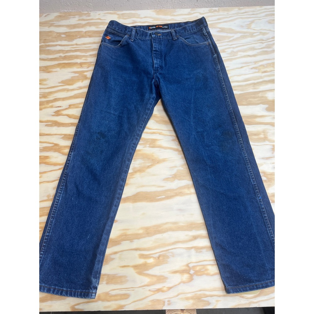 Wrangler FR Flame Resistant FR13MWZ Cowboy Cut Jeans Indigo Blue 36x32 HRC2